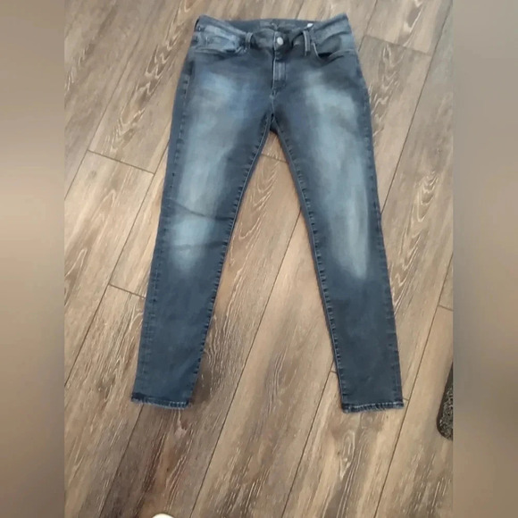 Mavis Alexa Women's Size 12 Blue Mid-Rise Skinny Jeans Y2k Skater - Picture 1 of 8